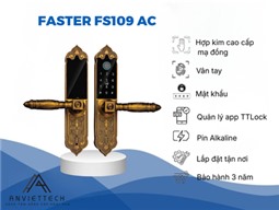 Khóa Thông Minh Cửa Đại Sảnh Mạ Đồng Faster FS109 AC
